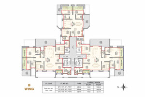 B Wing Even Floor Plan